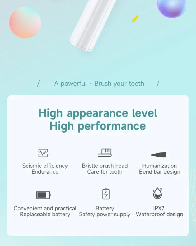 Portable Electric Toothbrush – Soft Bristles, Waterproof, Long Battery Life - Image 11