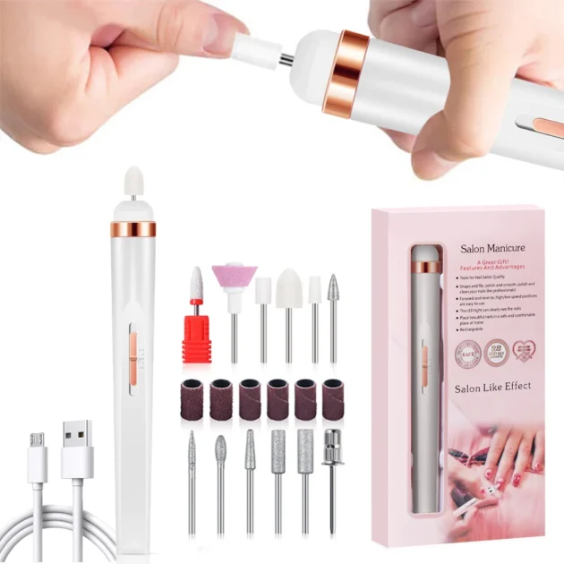 YIKOOLIN Portable 4-Speed Manicure & Pedicure Set - Image 9