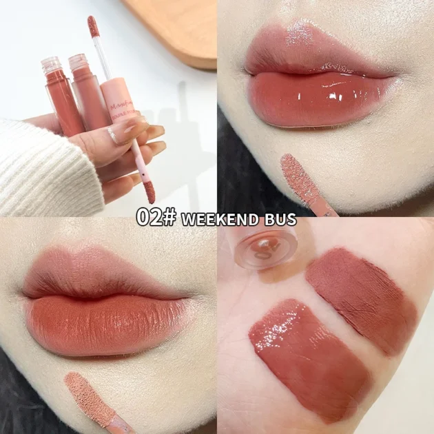 Dual-End Lip Glaze – Matte & Glossy, Long-Lasting & Moisturizing - Image 7