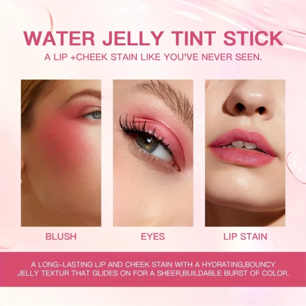 3-in-1 Jelly Blush Stick | Lip Balm, Blush & Eyeshadow - Image 6