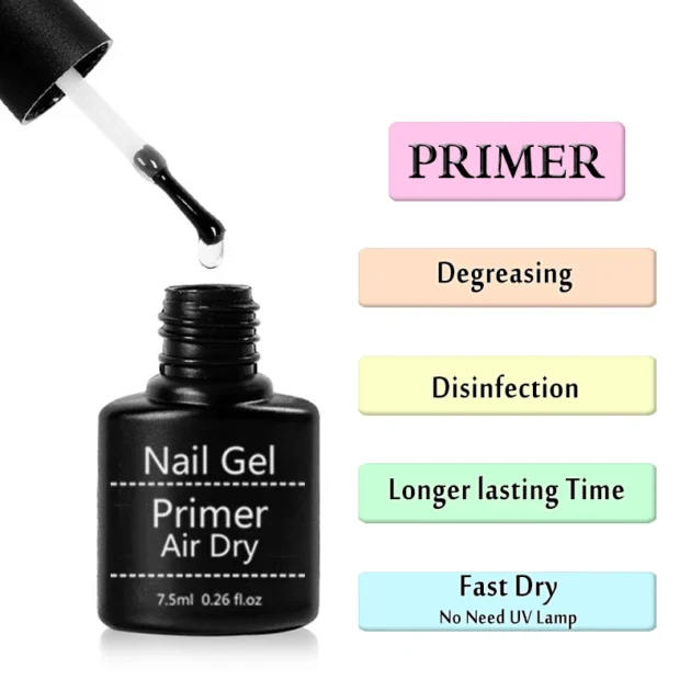 Acrylic Nail Primer & Gel Polish Set - Image 2