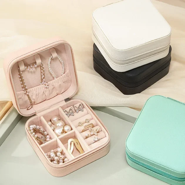 Portable Mini Travel Jewelry Storage Box - Image 12