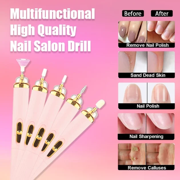 5-in-1 Electric Nail Drill with Light - Image 15