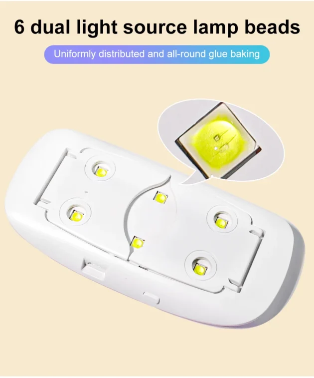 6W Mini UV Nail Dryer Lamp with USB Cable for Home Use - Image 12