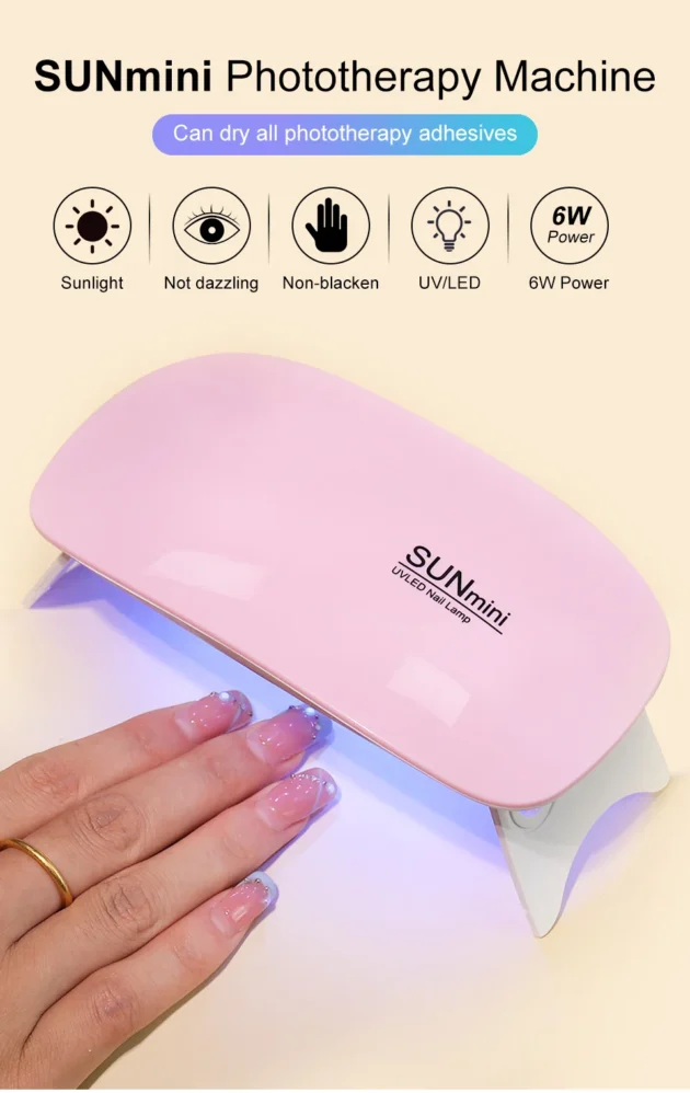 6W Mini UV Nail Dryer Lamp with USB Cable for Home Use - Image 9