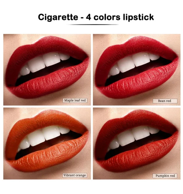 4-Piece Matte Cigarette Lipstick Set – Long-Lasting & Waterproof - Image 11