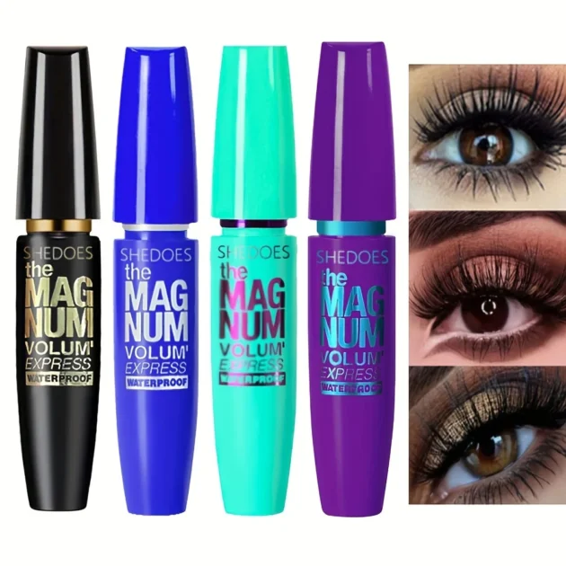 4D Waterproof Black Mascara - Thickening, Lengthening, Curling