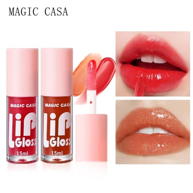 MAGIC CASA 6pcs Hydrating Jelly Lip Oil – Moisturizing & Long-Lasting Shine - Image 3