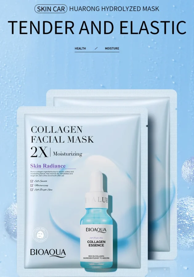 20pcs BIOAQUA Centella Collagen Face Mask for Moisturizing & Hydration - Image 11