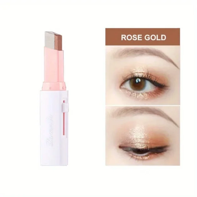 Two-Color Gradient Eye Shadow Stick, Natural 3D, Long-Lasting - Image 7